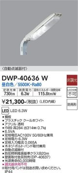 大光電機(DAIKO)　DWP-40636W　アウトドアライト 防犯灯 LED内蔵 非調光 昼白色 防雨形