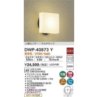 大光電機(DAIKO)　DWP-40873Y　アウトドアライト ポーチ灯 LED内蔵 非調光 電球色 点灯照度調節機能付 防雨形 マルチタイプ 黒