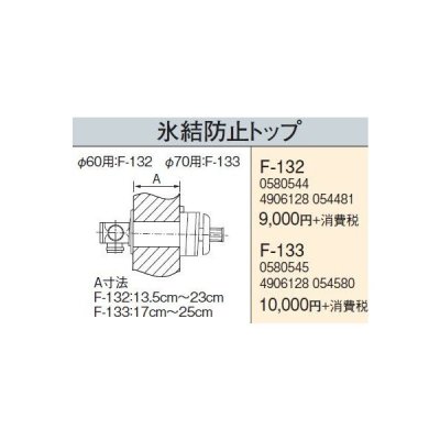 画像1: 石油暖房機部材 コロナ　F-132　暖房機器別売部材 氷結防止トップ [■【本体同時購入のみ】]