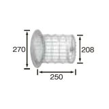 長府/サンポット 石油暖房機 関連部材　FGLW-2-2　給排気筒保護ガード [♪▲]
