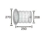 長府/サンポット 石油暖房機 関連部材　FGLW-2-2　給排気筒保護ガード [♪▲]