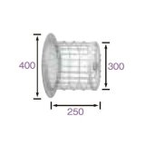 長府/サンポット 石油暖房機 関連部材　FGLW-L-1　給排気筒保護ガード [♪▲]