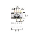長府/サンポット 石油暖房機 関連部材　FHH-2V2　調整弁ヘッダー[♪▲]