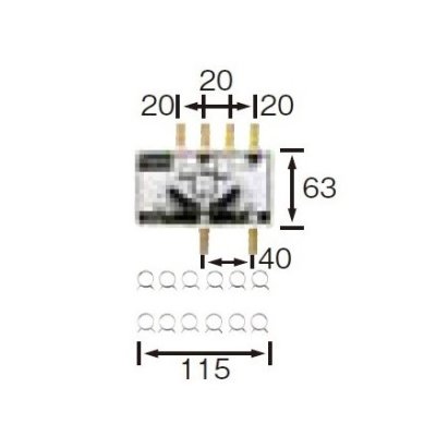 画像1: 長府/サンポット 石油暖房機 関連部材　FHH-2V2　調整弁ヘッダー[♪▲]