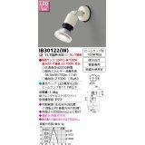 東芝ライテック　IB30122(W)　アウトドア スポットライト LEDビームランプ ホワイト 壁面専用 ランプ別売