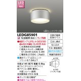 東芝ライテック　LEDG85901　アウトドア 軒下シーリングライト LEDユニットフラット形 天井・壁面兼用 防湿 シルバー ランプ別売