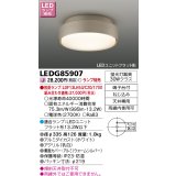 東芝ライテック　LEDG85907　アウトドア 軒下シーリングライト LEDユニットフラット形 防湿 ウォームシルバー ランプ別売