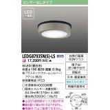 [メーカー在庫限り] 東芝ライテック　LEDG87935N(S)-LS　アウトドア 軒下シーリングライト LED一体形 昼白色 天井・壁面兼用 ウォームシルバー