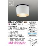 東芝ライテック　LEDG87945L(W)-LS　アウトドア 軒下シーリングライト LED一体形 電球色 ホワイト