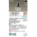パナソニック LGB15813(ランプ同梱包) ペンダント LED(電球色) 天井吊下型 直付タイプ ガラスセード LED電球交換型 ブラック