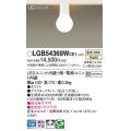 パナソニック　LGB54369WCE1　シーリングライト 配線ダクト取付型 LED(温白色) 拡散 白熱電球60形1灯器具相当 ホワイト