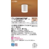 パナソニック LGB58079F ダウンシーリング LED(電球色) 天井直付型 LED電球交換型 受注品[§]