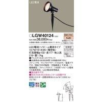 パナソニック　LGW40124　スポットライト 地中埋込型 LED(電球色) スティック付 防雨型 スティックタイプ オフブラック