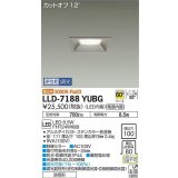 大光電機(DAIKO) LLD-7188YUBG ダウンライト 埋込穴φ100 位相調光(調光器別売) 電球色 角型 ビーム角60度 防雨形 ステンカラー