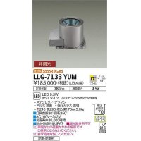 大光電機(DAIKO) LLG-7133YUM アウトドアライト グランドライト 非調光 電球色 ビーム角18度 中角形 防雨・防湿形 ステンカラー