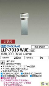 大光電機(DAIKO) LLP-7019WUE アウトドアライト ポールライト 非調光 昼白色 灯具本体 クリアグローブボラード 下方配光 防雨・防湿形 ステンカラー