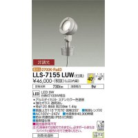 大光電機(DAIKO) LLS-7155LUW スポットライト 非調光 電球色 フラット ビーム角40度 ボラードタイプ 広角形 防雨・防湿形 ステンカラー