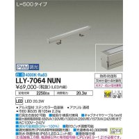 大光電機(DAIKO) LLY-7064NUN アウトドアライト 間接照明 L=500 PWM調光(調光器別売) 白色 灯具可動 ビーム角25度×60度 狭角形 防雨・防湿形 ステンカラー