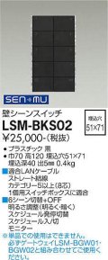 大光電機(DAIKO) LSM-BKS02 部材 埋込穴□51×71 壁シーンスイッチ ブラック