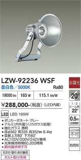 大光電機(DAIKO) LZW-92236WSF アウトドア 投光器 非調光 電源内蔵 昼白色 LED 防雨形