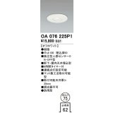 オーデリック　OA076225P1　センサ(屋外用) 埋込穴φ75 天井面埋込型 人感センサー ON-OFF型 防雨型 オフホワイト