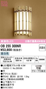 オーデリック　OB255300NR(ランプ別梱)　ブラケットライト 非調光 和風 LEDランプ 昼白色 竹