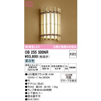 オーデリック　OB255300NR(ランプ別梱)　ブラケットライト 非調光 和風 LEDランプ 昼白色 竹