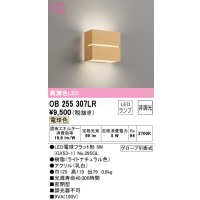 オーデリック　OB255307LR(ランプ別梱)　ブラケットライト 非調光 LEDランプ 電球色 ナチュラル
