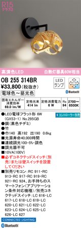 オーデリック　OB255314BR(ランプ別梱)　ブラケットライト 調光 調色 Bluetooth コントローラー別売 和風 LEDランプ 電球色〜昼光色 竹