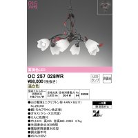 オーデリック　OC257028WR(ランプ別梱)　シャンデリア 6畳 非調光 LEDランプ 温白色
