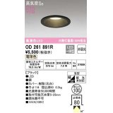 オーデリック　OD261891R　ダウンライト LED一体型 非調光 電球色 高気密SB 埋込穴φ100 ブラック ￡
