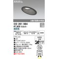 オーデリック　OD261984　ダウンライト LED一体型 非調光 昼白色 防雨型 浅型 埋込穴φ100 ブラック