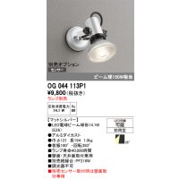 オーデリック　OG044113P1　エクステリア スポットライト ランプ別売 LEDランプ 防雨型 マットシルバー