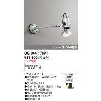 オーデリック　OG044176P1　エクステリア スポットライト ランプ別売 LEDランプ 防雨型 マットシルバー