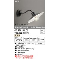 オーデリック OG254104LC2(ランプ別梱) エクステリア ポーチライト LED 電球色 防水パッキンレス型 防雨型 ブラック