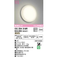 オーデリック　OG254318R　バスルームライト 非調光 LED一体型 電球色防雨・防湿型