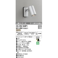 オーデリック　OG254544P1　エクステリアスポットライト LED一体型 電球色 ビーム球150W相当 ワイド配光 防雨型 マットシルバー