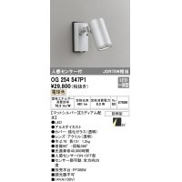 オーデリック　OG254547P1　エクステリアスポットライト LED一体型 電球色 JDR75W相当 ミディアム配光 防雨型 マットシルバー