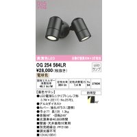 オーデリック　OG254564LR　エクステリア スポットライト LEDランプ 電球色 防雨型 黒色サテン