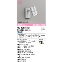 オーデリック　OG254568NR(ランプ別梱)　エクステリア スポットライト LEDランプ 昼白色 人感センサー付 防雨型 マットシルバー