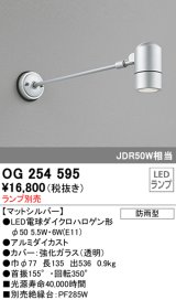 オーデリック　OG254595　エクステリアスポットライト LED 防雨型 マットシルバー ランプ別売