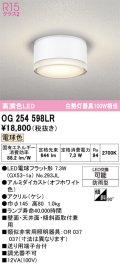 オーデリック OG254598LR(ランプ別梱) エクステリア ポーチライト LEDランプ 電球色 高演色LED 防雨型 オフホワイト