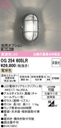 オーデリック　OG254605LR(ランプ別梱)　ブラケットライト 非調光 LEDランプ 電球色 防雨型 チャコールグレー