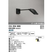 オーデリック　OG254689　エクステリアスポットライト LED一体型 昼白色 ビーム球150W相当 防雨型 ブラック