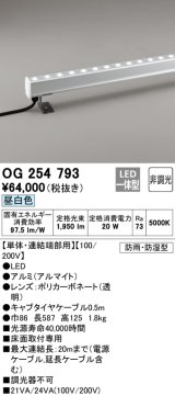 オーデリック　OG254793　間接照明 LED一体型 非調光 昼白色 防雨・防湿型 L600タイプ
