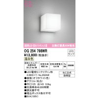 オーデリック　OG254798WR(ランプ別梱)　エクステリア ポーチライト LEDランプ 温白色 防雨型 オフホワイト