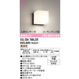 オーデリック　OG254799LCR(ランプ別梱)　エクステリア ポーチライト LEDランプ 電球色 防水パッキンレス型 人感センサー付 防雨型 ブラック