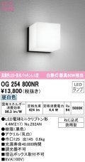 オーデリック　OG254800NR(ランプ別梱)　エクステリア ポーチライト LEDランプ 昼白色 防雨型 ブラック