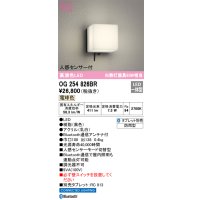 オーデリック　OG254826BR　エクステリア ポーチライト Bluetooth タブレット別売 LED一体型 電球色 人感センサー付 防雨型 ブラック