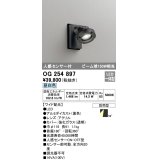 オーデリック　OG254897　エクステリアスポットライト LED一体型 昼白色 人感センサ付 ワイド配光 防雨型 黒